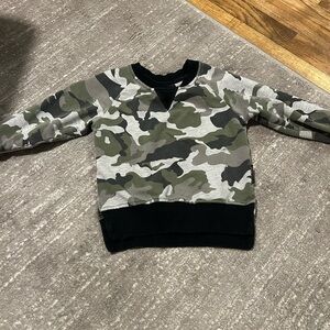 Little Bipsy Green and Black Camouflage Top